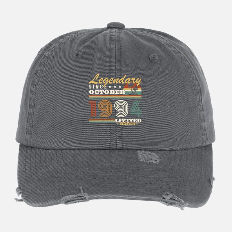 Octobre 1994 Vinatge Retro Cadeau Anniversaire Casquette vintage effet usé Flexfit