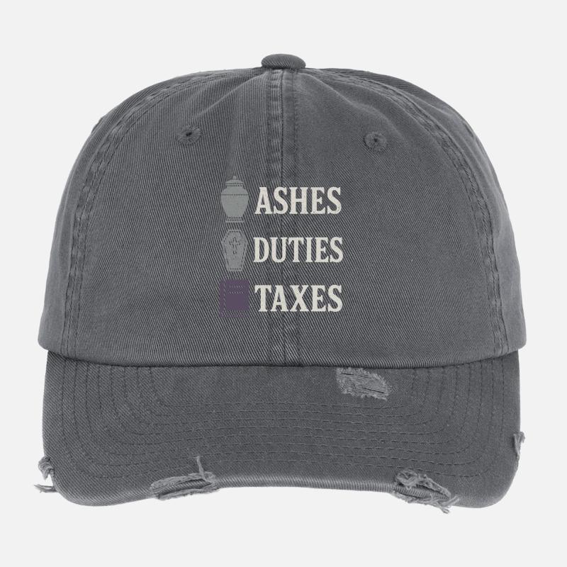 Corpse Science Dark Humor Death Positive Flexfit Vintage Destroyed Cap