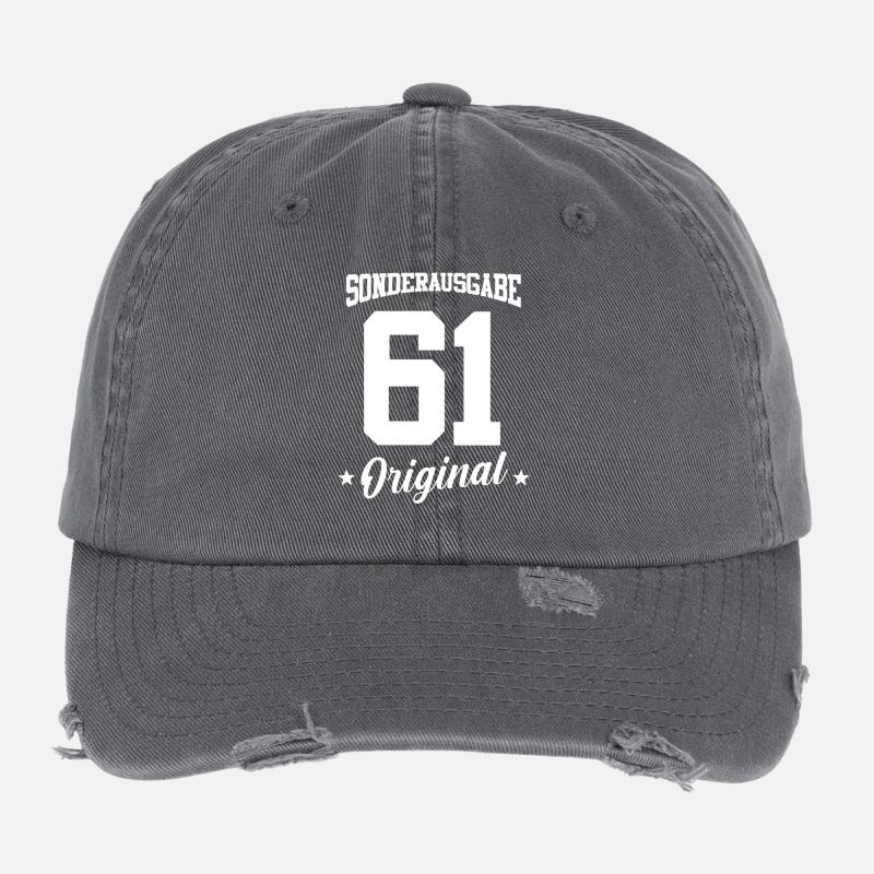 61 Anniversaire Casquette vintage effet usé Flexfit