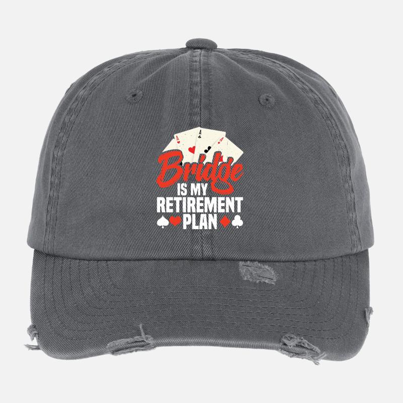 Le pont est mon plan de retraite Casquette vintage effet usé Flexfit