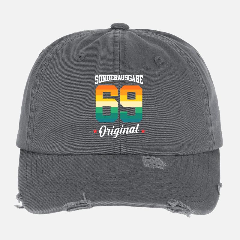 69 Birthday Flexfit Vintage Destroyed Cap