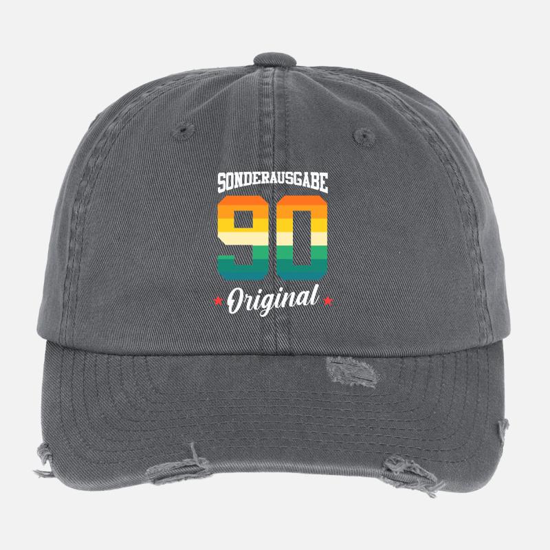 90 Geburtstag Flexfit Vintage Destroyed Cap