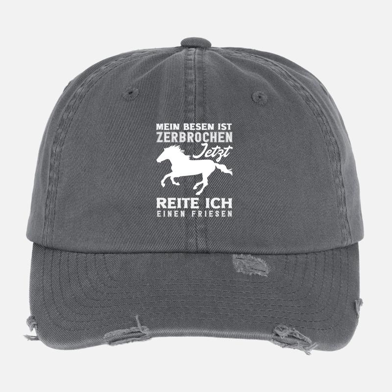 Cavalière Équitation Cavalier Frison Casquette vintage effet usé Flexfit
