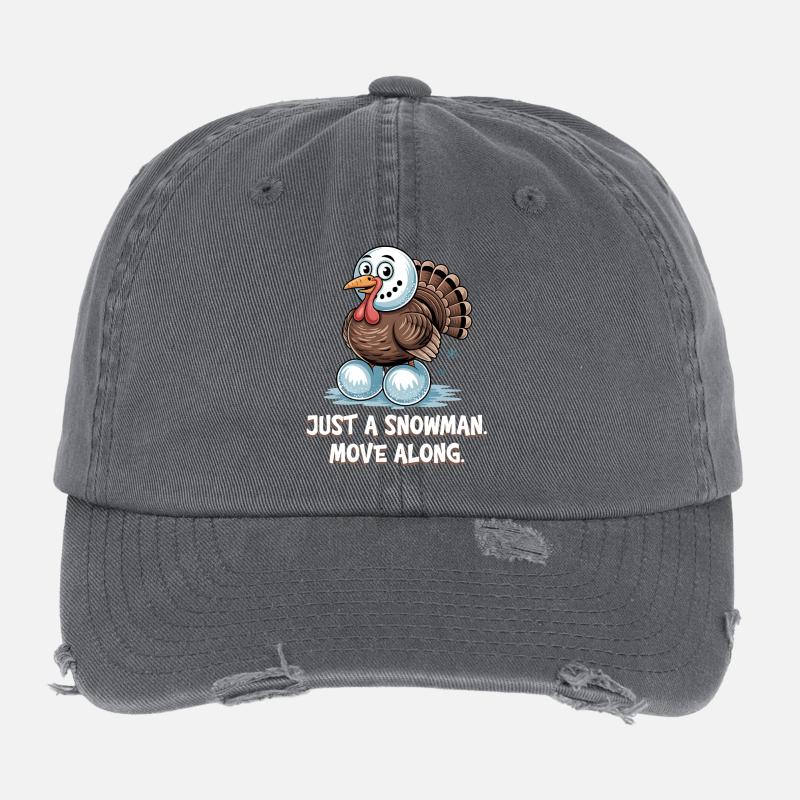 No turkey for dinner Flexfit Vintage Destroyed Cap
