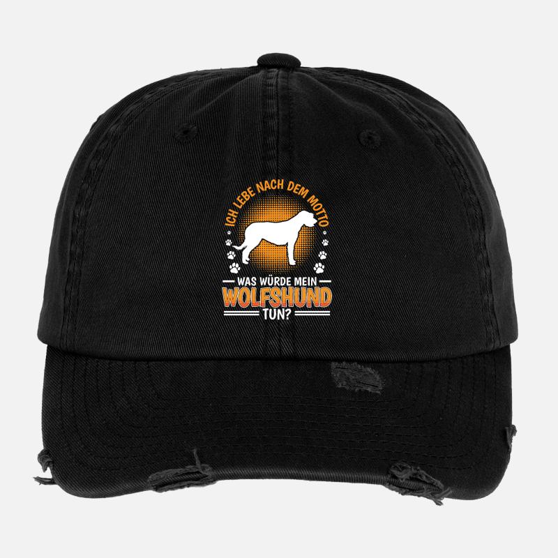 What would Irish Wolfhound do Flexfit Vintage Destroyed Cap