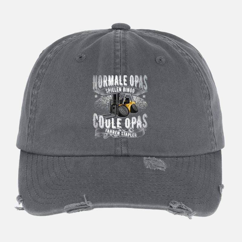 Conducteur de chariot élévateur Papi Casquette vintage effet usé Flexfit