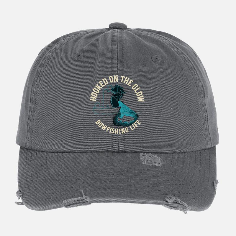 Accro à l’aventure de pêche à l’arc Glow Casquette vintage effet usé Flexfit
