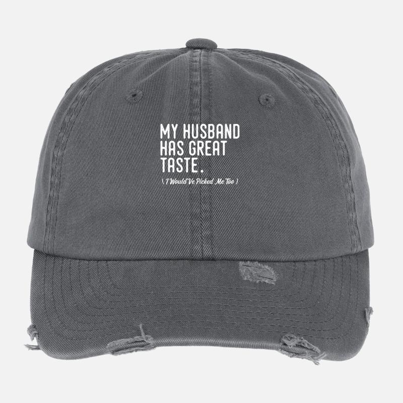 Mon mari a bon goût ! (Moi aussi) Casquette vintage effet usé Flexfit