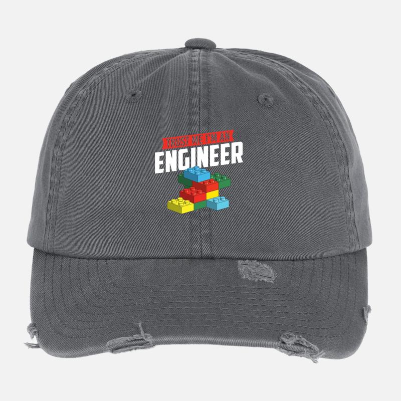 Croyez-moi, je suis un ingénieur Brick Builder Block Build Casquette vintage effet usé Flexfit