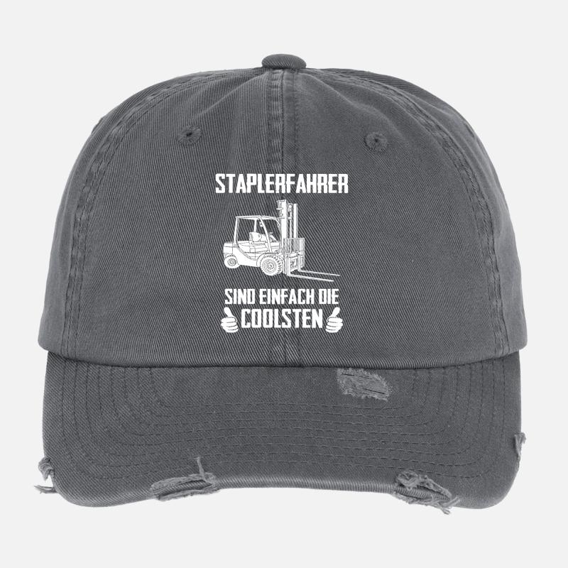 Forklift drivers are simply the coolest / Saying Flexfit Vintage Destroyed Cap