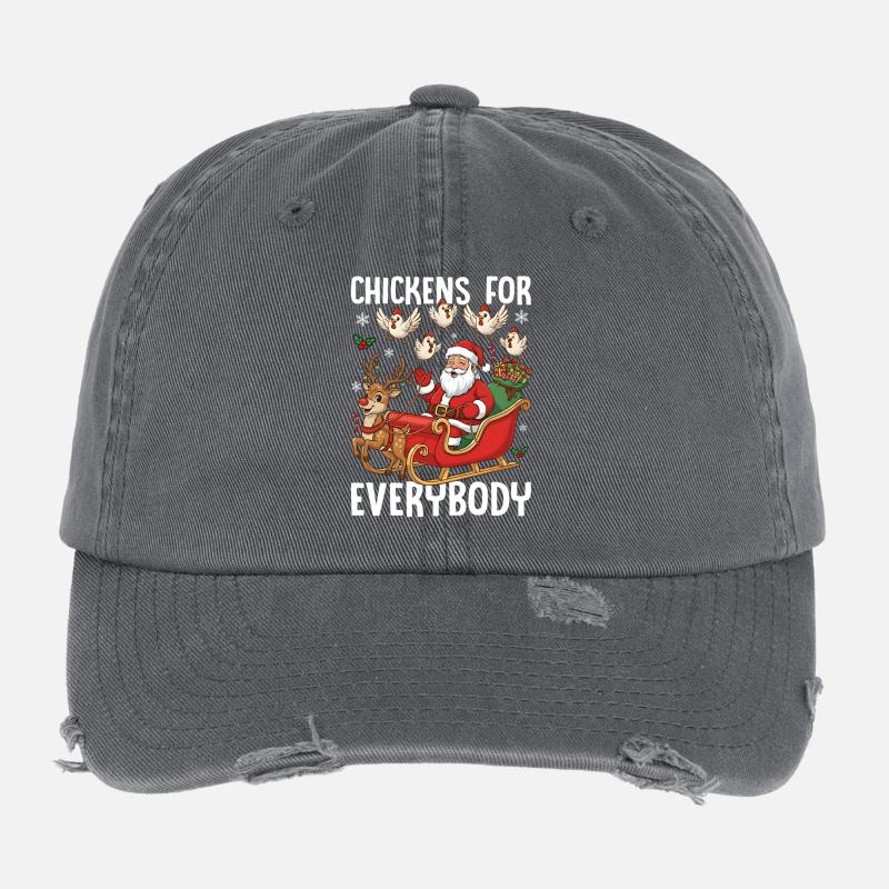 Chickens for Everybody Flexfit Vintage Destroyed Cap