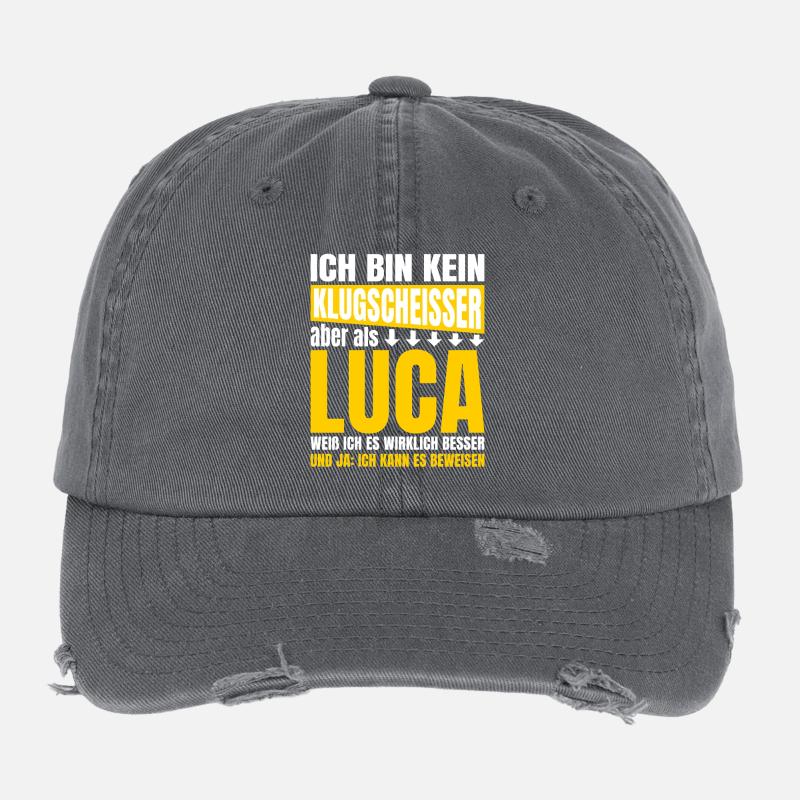 Luca Klugscheißer Flexfit Vintage Destroyed Cap