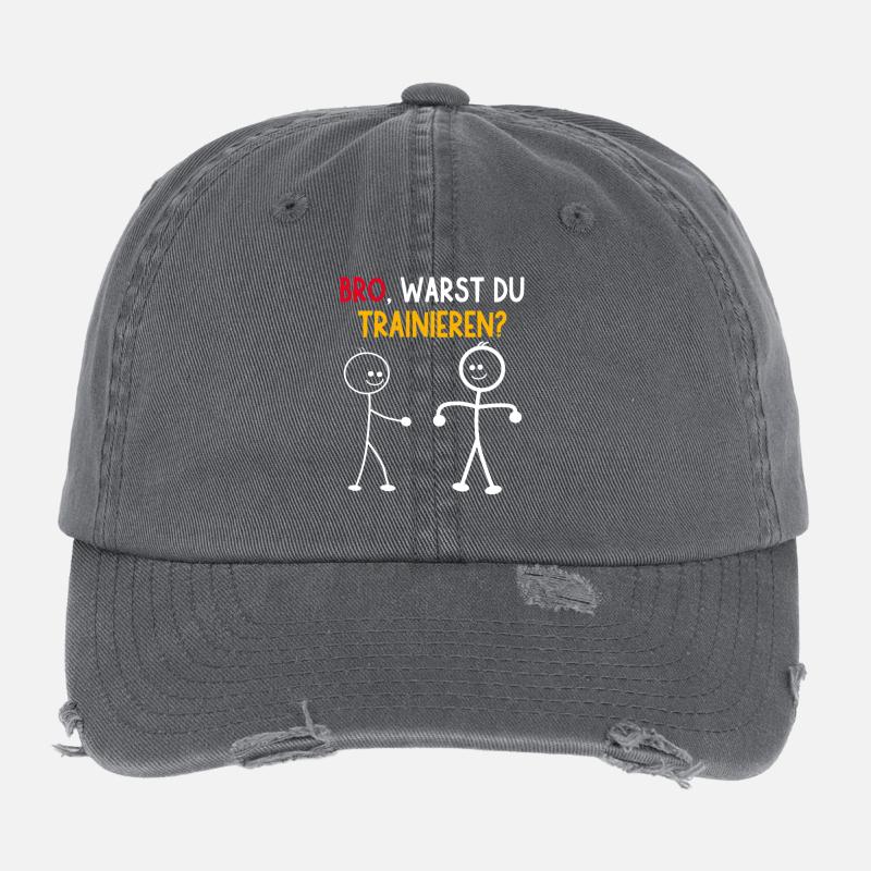 Stick Figure ÉTIEZ-VOUS EN TRAIN DE VOUS ENTRAÎNER DRÔLE Casquette vintage effet usé Flexfit