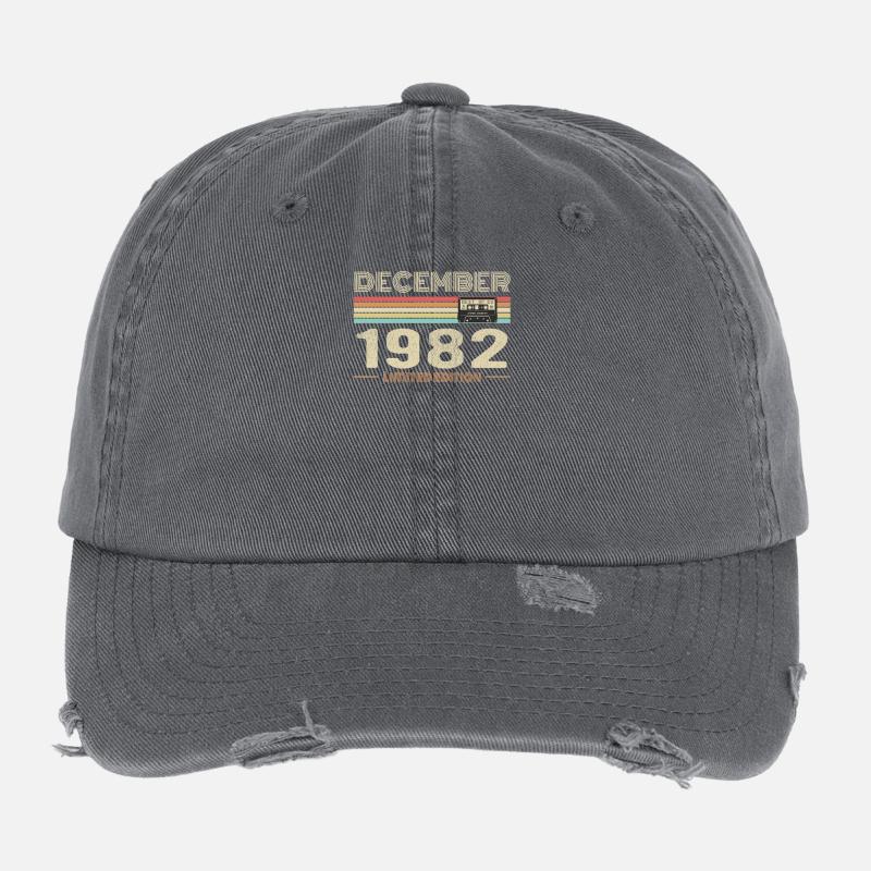 Dezember 1982 Geburtstag Dezember 1982 Dezember Flexfit Vintage Destroyed Cap