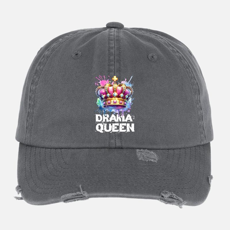 Königin Von Allem Mit Attitüde Und Stil Flexfit Vintage Destroyed Cap