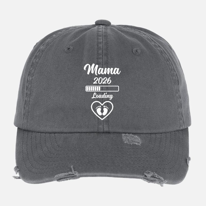 Mama 2026 Loading Flexfit Vintage Destroyed Cap