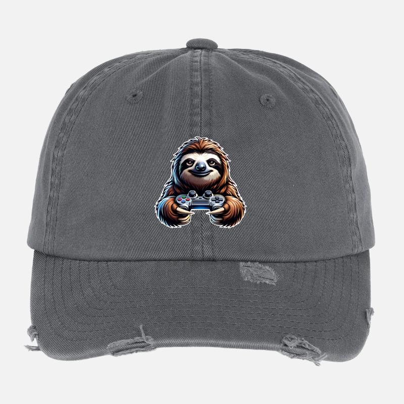 Gaming Faultier Controller Flexfit Vintage Destroyed Cap