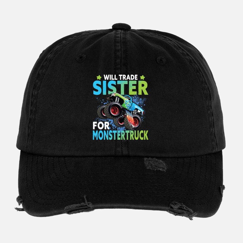 Swap Sister for Monster Truck Flexfit Vintage Destroyed Cap