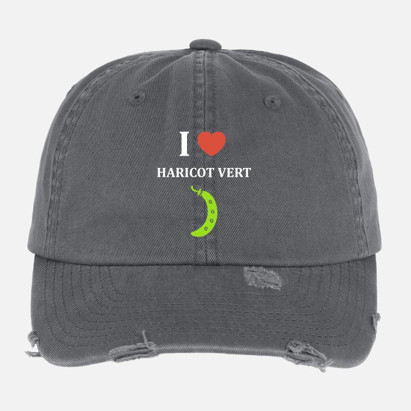 haricot vert Casquette vintage effet usé Flexfit