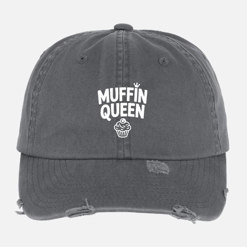 Muffin-Königin Flexfit Vintage Destroyed Cap