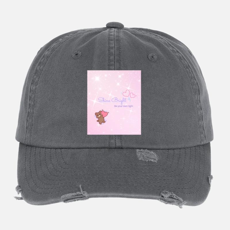 Shine Bright – Be Your Own Light Flexfit Vintage Destroyed Cap
