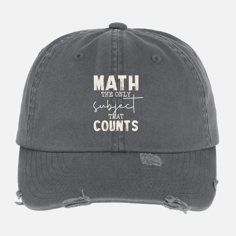 Les maths sont les seules qui comptent Casquette vintage effet usé Flexfit