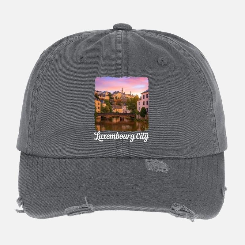 Luxemburg Flexfit Vintage Destroyed Cap