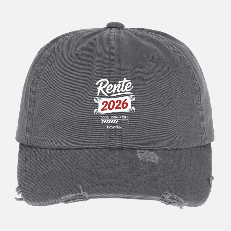 Compte à rebours de la rente 2026 Casquette vintage effet usé Flexfit