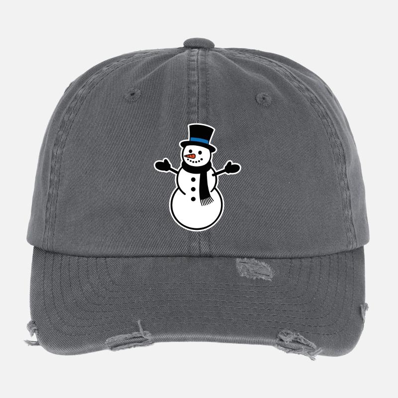 Snowman Flexfit Vintage Destroyed Cap