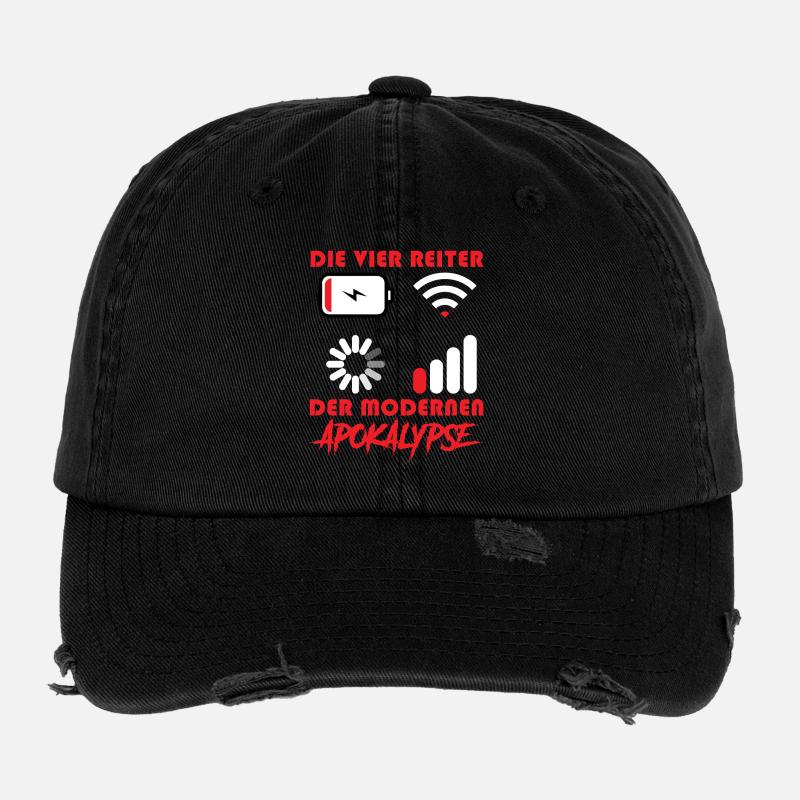 Computers THE FOUR HORSEMEN OF THE MODERN APOCALYPSE Flexfit Vintage Destroyed Cap