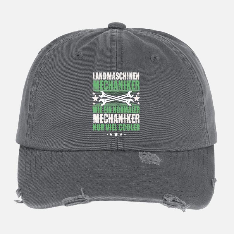 Mécanicien de machines agricoles Casquette vintage effet usé Flexfit