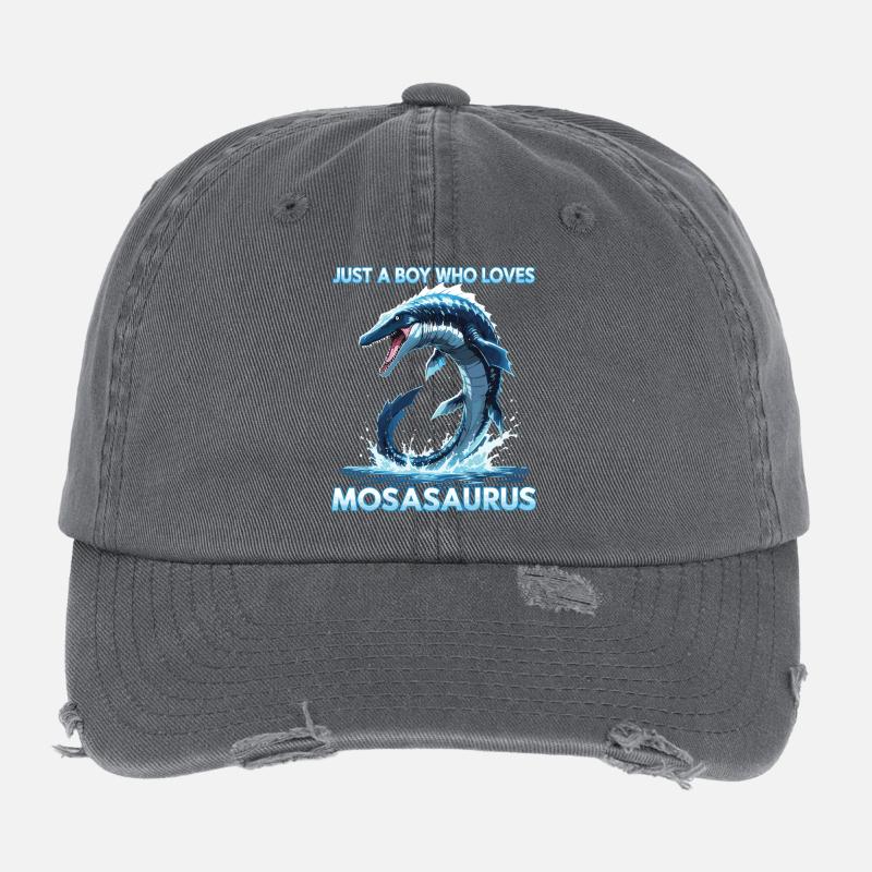 Anime: Einfach ein Junge, der Mosasaurus liebt Flexfit Vintage Destroyed Cap