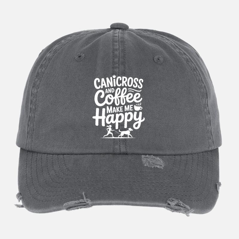 Canicross Casquette vintage effet usé Flexfit