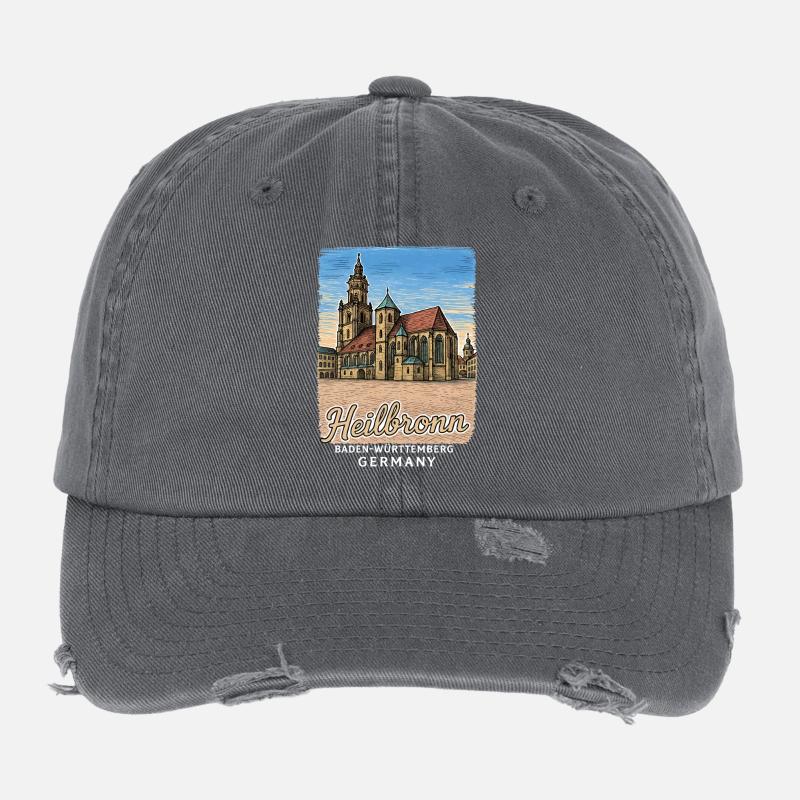 Heilbronn Casquette vintage effet usé Flexfit