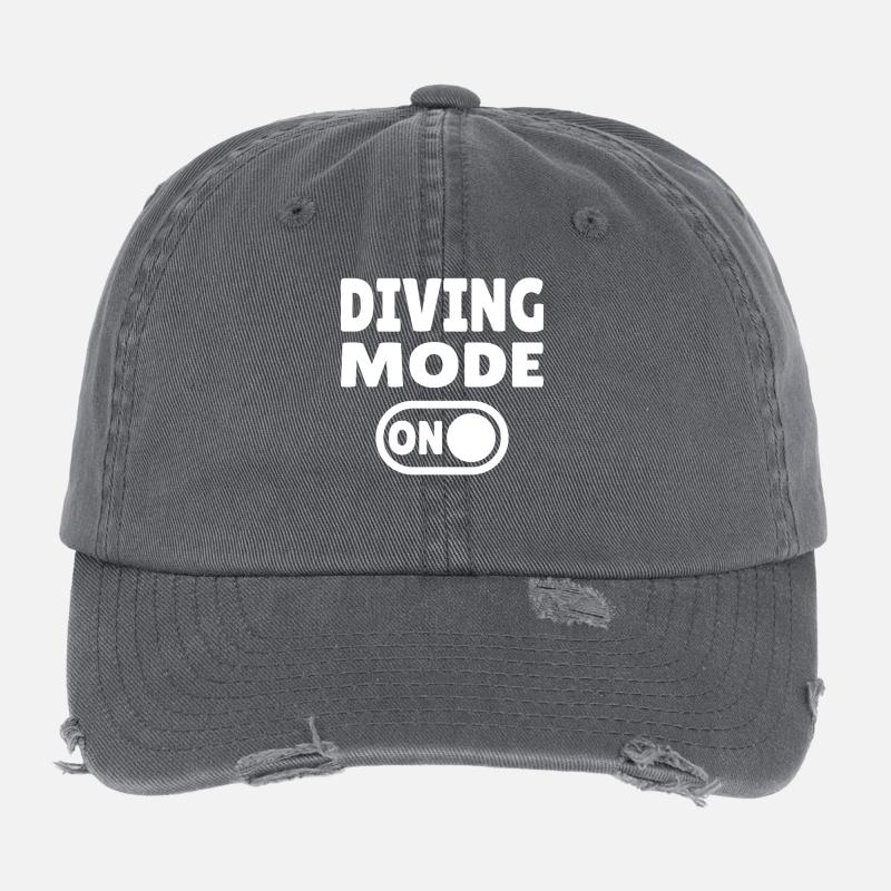 Diving Mode On – Tauchen Flexfit Vintage Destroyed Cap