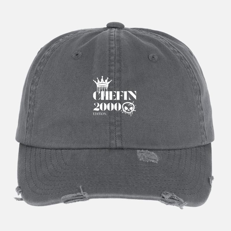 Chefin Edition 2000 Powerfrau 25 Jahre Flexfit Vintage Destroyed Cap