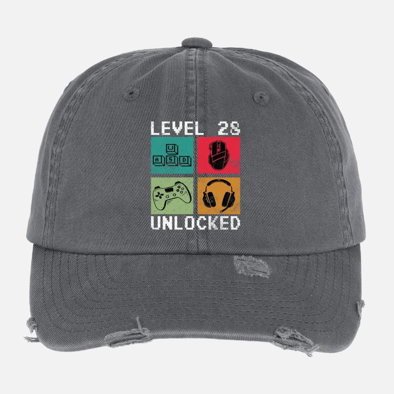 Bonus rétro niveau 28 Casquette vintage effet usé Flexfit