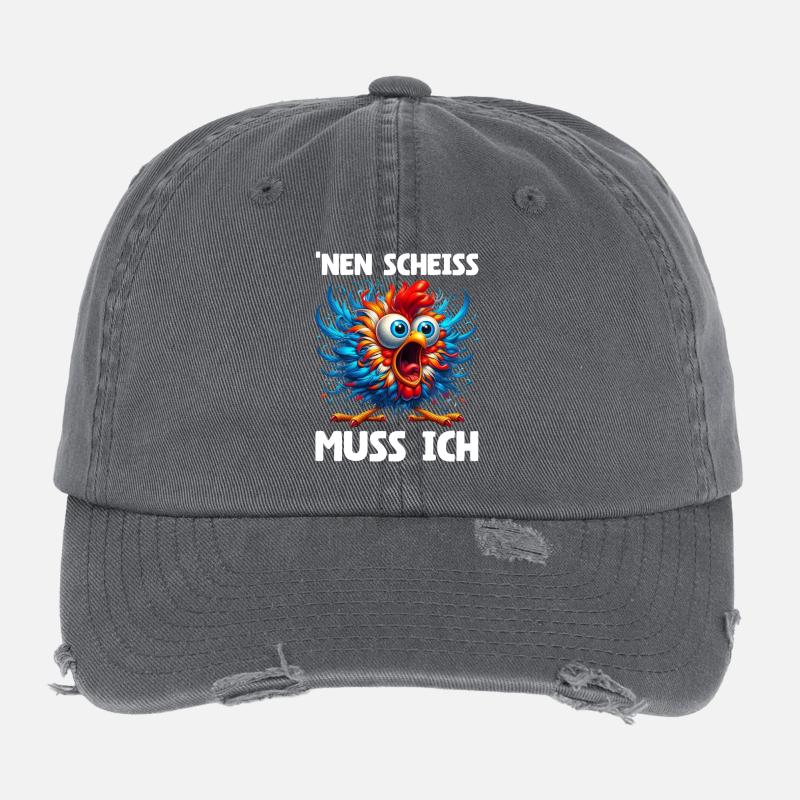 Je dois baiser l’humour sarcasme de poule Casquette vintage effet usé Flexfit