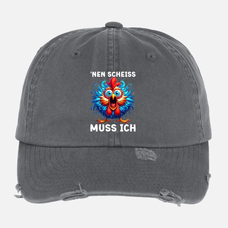 Je dois baiser l’humour sarcasme de poule Casquette vintage effet usé Flexfit