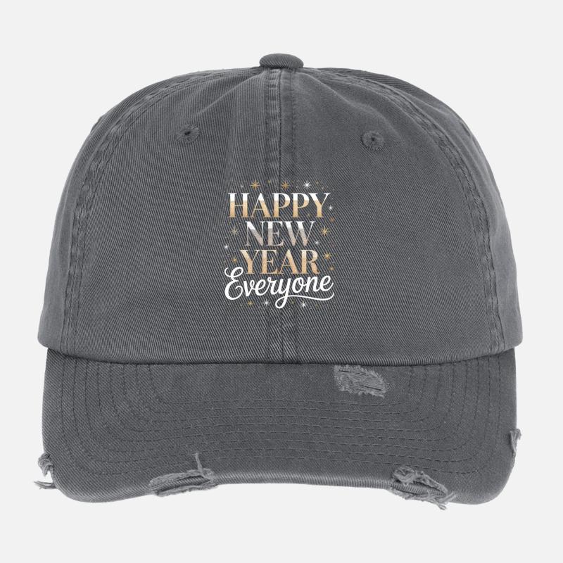 Bonne année à tous Casquette vintage effet usé Flexfit