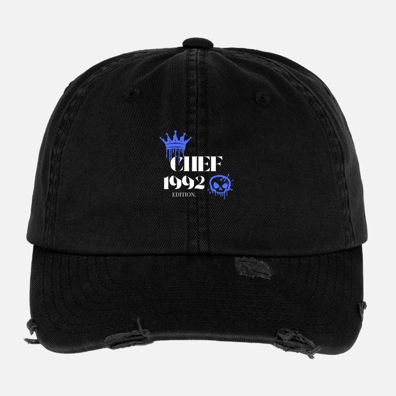 Édition Chef 1992 33e anniversaire Déclaration Casquette vintage effet usé Flexfit