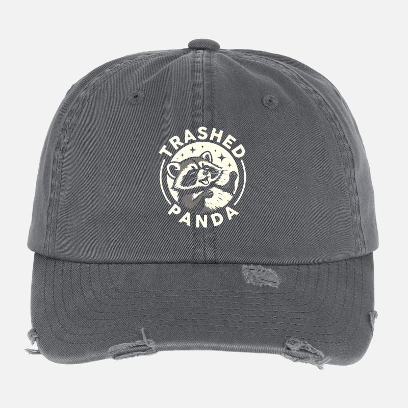 Drôle de mème panda Panda Casquette vintage effet usé Flexfit