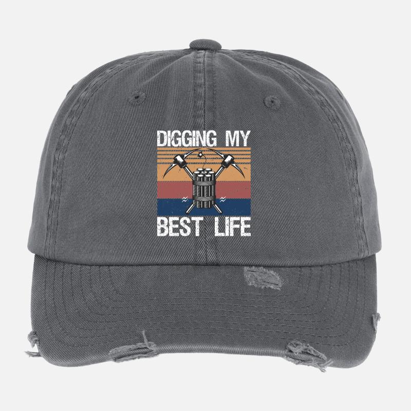 Fouiller mon meilleur mineur de gemmes de la vie Casquette vintage effet usé Flexfit