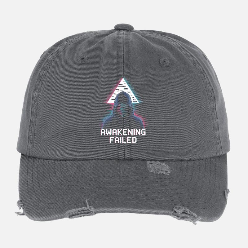 Awakening Failed – Neon Glitch Figure Flexfit Vintage Destroyed Cap