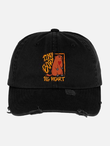 Marmotte du Jour sans fin - Casquette vintage effet usé Flexfit - noir - Devant