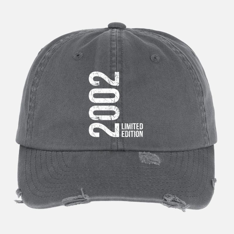 Année de naissance 2002 – 24 ans de fierté Casquette vintage effet usé Flexfit