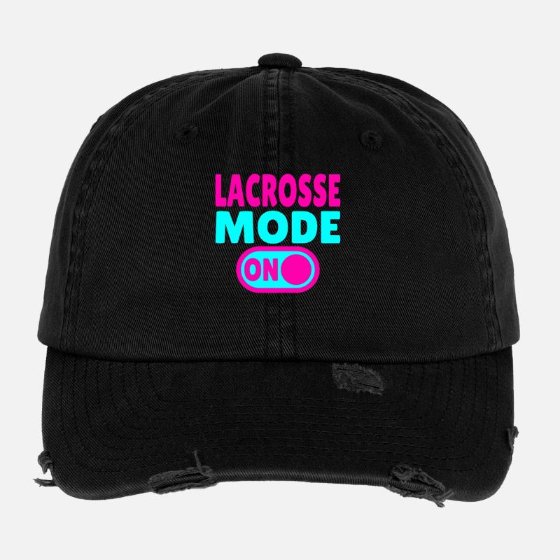 Lacrosse Mode ON Flexfit Vintage Destroyed Cap