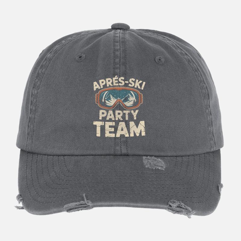L’équipe de ski APRrès Casquette vintage effet usé Flexfit