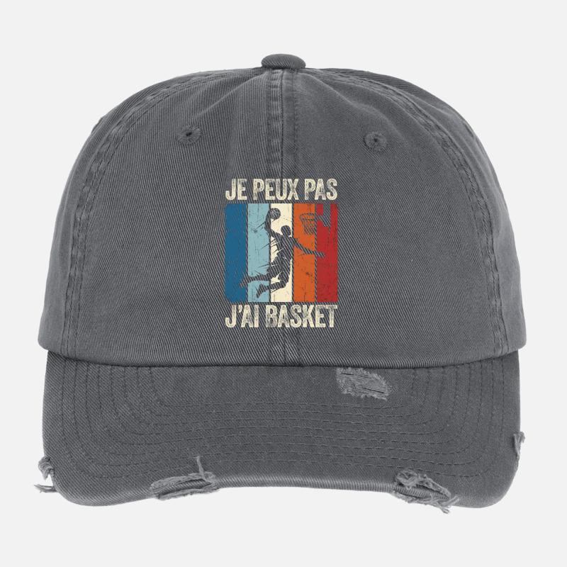 Je peux pas j'ai basket Casquette vintage effet usé Flexfit