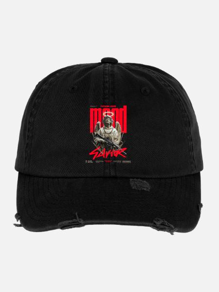 Arch angel Savior - Flexfit Vintage Destroyed Cap - black - Front